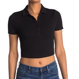 Black Cropped Top